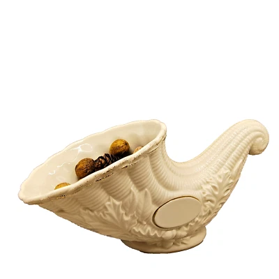 Lenox Our Family Cornucopia 12" Thanksgiving Christmas Decor with Potpourri Rare - Image 1 of 4