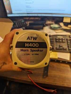 ALARM TECHNOLOGY WORLDWIDE  H 400 HORN SPEAKER 4 X 4 8 OHM 30 WRMS, NEW IN BOX - Picture 1 of 10