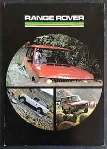 RANGE ROVER 4x4 Sales Specification Leaflet OCT 1980 #LR/154/10-80/20M - Picture 1 of 2