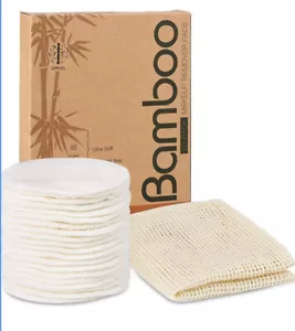 Organic Reusable Makeup Remover Pads Washable Eco-friendly Natural - Picture 1 of 10