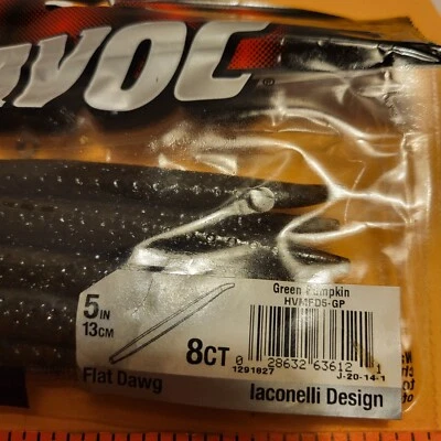 Cebo suave calabaza verde gusano Berkley HAVOC 5" 8ct. - Señuelo de pesca de lubina  Foto 1 de 4