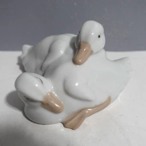 NAO By Lladro Figurine Pair Of Ducks Resting Laying - Picture 1 of 10