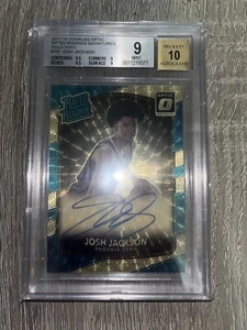 2017-18 Panini Donruss Optic Josh Jackson Rated Rookie Gold Vinyl 1/1 BGS 9 RC - Picture 1 of 4