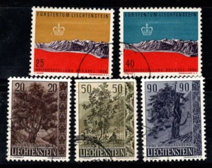 Liechtenstein 1958 Mi. 339-373 Used 60% trees, flora, relief - Picture 1 of 1