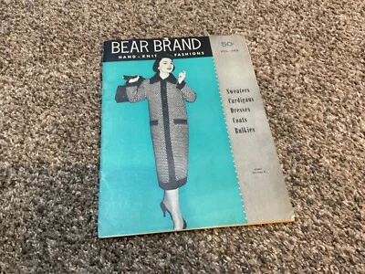 1956 Bear Brand hand knit Fashions Magazine  50 cents Vol. 353 - Image 1 of 4