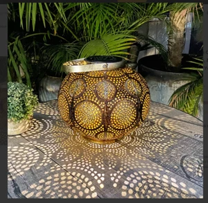 Metal LED Decorative Garden Lights Christmas Lantern for Yard Patio Tree Lawn De - Picture 1 of 8