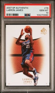 PSA 10 GEM MINT 2007 SP AUTHENTIC LeBRON JAMES #78 CAVS 70060 BJ284 - Bild 1 von 2