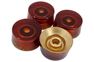 Amber Speed Knöpfe 4er-Pack für Epiphone und Importgitarren mit groben Verzahnungen - Bild 1 von 3