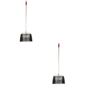 2 Count Pelle À Poussière En Acier Inoxydable Bureau Porte-poussière Domestique - Photo 1/12