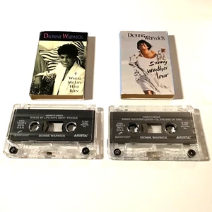 Dionne Warwick 2 Cassette Single Lot Where My Lips Have Been Sunny Weather Lover - Picture 1 of 3