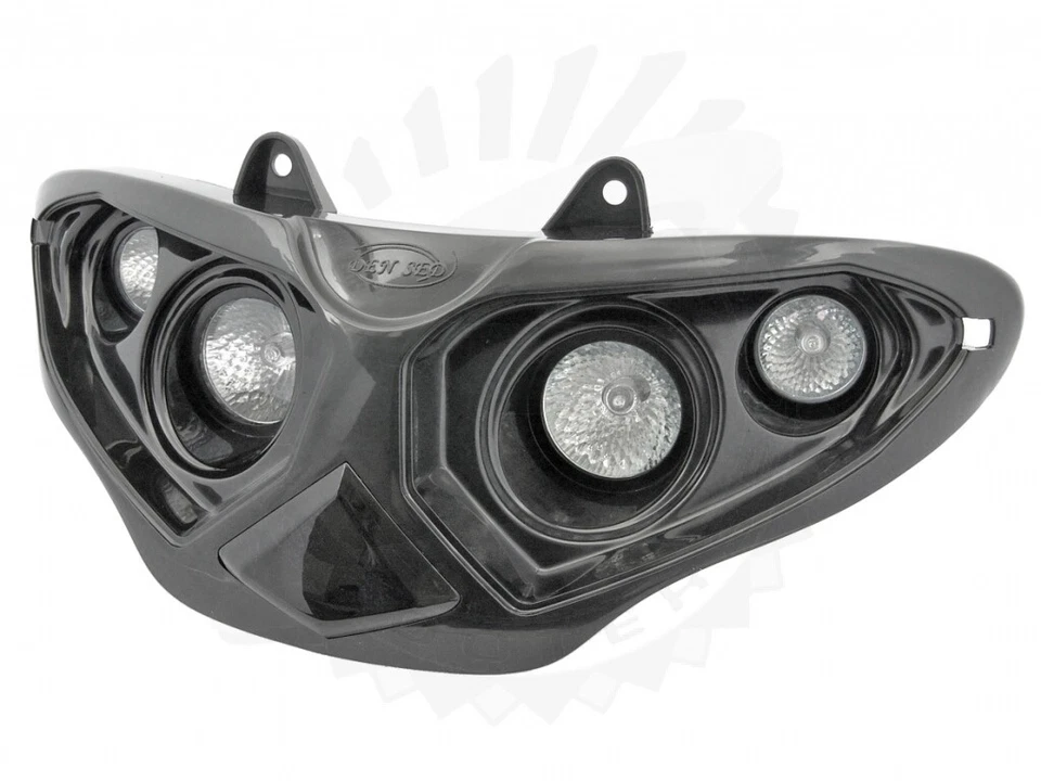 Scheinwerfer Gilera Runner 125, 180 FX, FXR, Quattro Optik TNT, Schwarz - Bild 1 von 1