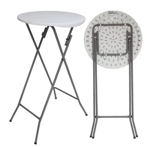 Stehtisch Partytisch Bistrotisch Klapptisch Biertisch weiß 60cm klappbar Bar - Bild 1 von 7