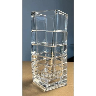 Rosenthal Studio Linie Crystal Vase Turnus Abstract Art Asymmetrical MCM Chunky - Image 1 of 4