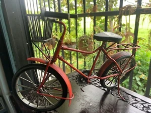 Ancien vélo artisanal mini collection décorative vélo métal fait main - Photo 1 sur 4