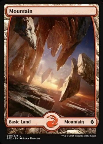 X4 Mountain 268 FULL ART Battle for Zendikar LP/NM Magic the Gathering DNA GAMES - Image 1 of 1