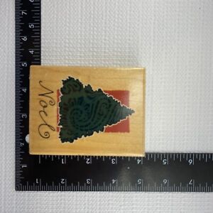 Tree w/ Noel Rubber Stamp by Brother Sister Design Studio Christmas Tree