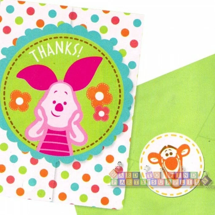 WINNIE THE POOH Little Hunny NOTAS DE AGRADECIMIENTO (8) ~ Suministros para fiestas de baby shower  Foto 1 de 1
