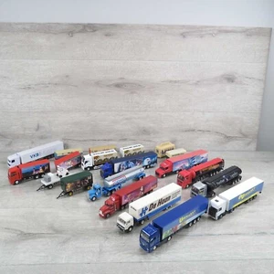 MARKE ? - ca. 1:87 - Werbe LKW Konvolut 12 teilig + 7 Anhänger - #AW92468 - Picture 1 of 12