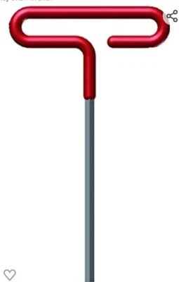 EKLIND 51612 3/16 Inch Cushion Grip Hex T-Handle T-Key allen wrench - Image 1 of 2