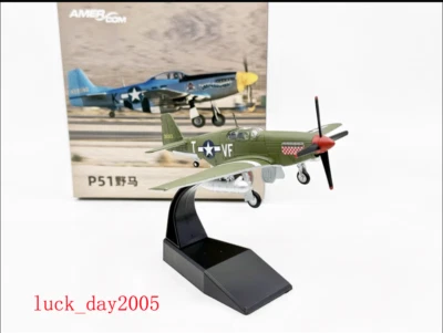 AMER WWII USAF P51B Mustang Shangri-La 336th Fighter Squadron 1/72 Diecast Model - Image 1 of 4