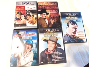 LOT OF 5 JOHN WAYNE DVD'S. 18 MOVIES. - Picture 1 of 3