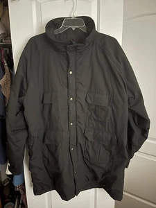 Vintage Woolrich Jacket Hooded Wool Plaid Lined Winter Chore Barn Coat XXL LONG - Picture 1 of 19