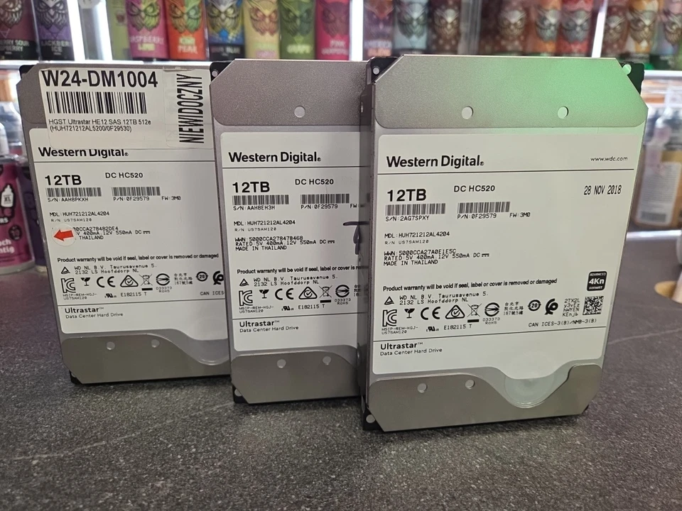 FESTPLATTE Western Digital UltraStar DC HC520 12TB 7.2K 256MB SAS-3 - Bild 1 von 1