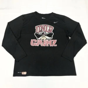 The Nike Tee UNLV Rebels Shirt Herren 2XL NCAA Football Dri-FIT L/S Red Hulk Black - Bild 1 von 8