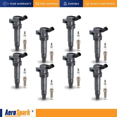 8 bobinas de encendido y 8 bujías de platino para Hyundai Equus Genesis Kia K900 5,0 L Foto 1 de 4