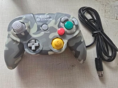 HORI Pad Cube Nintendo Gamecube Controller Gray Camo GCN  TESTED OK US SELLER - Image 1 of 4