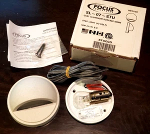 Focus Industries Dome Step Light SL-07-STU 18w Stucco #1141 12v NEW - Picture 1 of 6