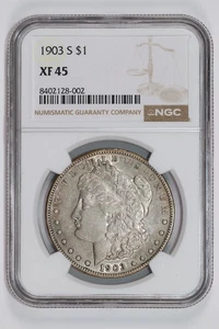 1903-S MORGAN DOLLAR NGC XF45 - Picture 1 of 2