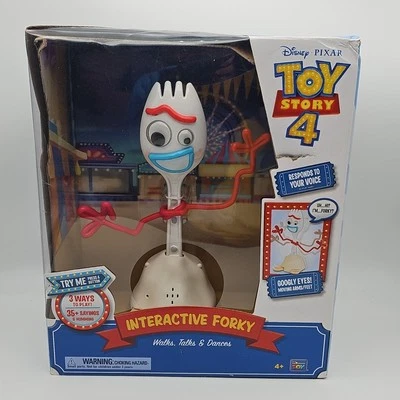 Disney Toy Story 4 Interactivo Forky Talking Dancing 3 Modos 10" Caja Envejecida Foto 1 de 4