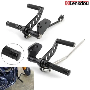 Motorcycle Forward Controls Foot Pegs Kit For Harley Dyna Super Glide FXD 00-15 - Picture 1 of 12