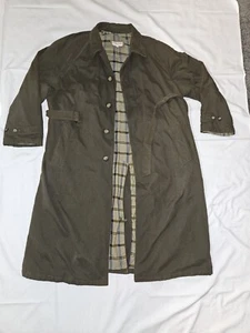 Vintage Giorgio Armani Le Collezioni Size 40 3/4 Length Coat Olive Beautiful - Picture 1 of 9