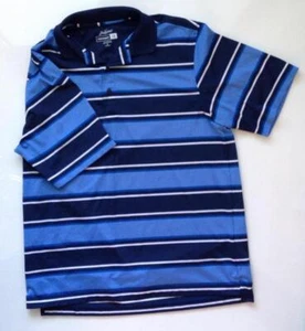 Camisa de golf Jack Nicklaus Performance para hombre polo grande a rayas azul manga corta - Imagen 1 de 1