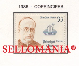 1986 COPRINCIPES OBISPO BISHOP JUSTI GUITART 193 ** MNH ANDORRA TC21908 - Picture 1 of 1