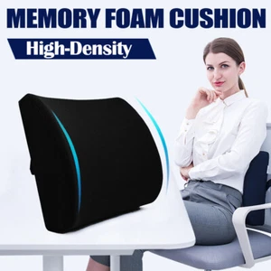 Seat Cushion/Lumbar Support Pillow for Chair, Premium Memory Foam Breathable - Picture 1 of 19