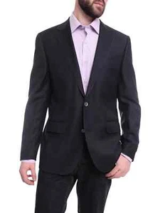 Bartorelli Napoli Mens Solid Navy Blue Wool Cashmere 2 Button Suit Blazer 56 46 - Picture 1 of 12
