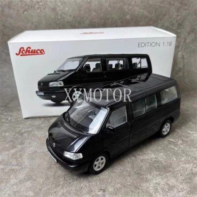 Schuco 1/18 VOLKSWAGEN T4 Camper Bus Metal Diecast Model Car Van Gift Blue/Black - Photo 1/4