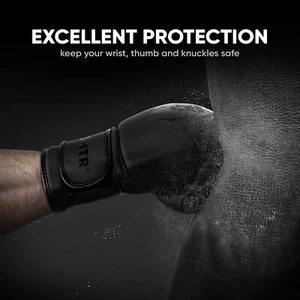 FIGHTR® Premium Boxing Gloves 14 OZ for More Stability Boxing FBG XIV        BBS - Photo 1/3