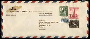 Mayfairstamps Colombia Infra Cali to Paterson NJ Cover aas_71409 - Picture 1 of 2