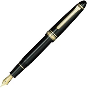 Pluma estilográfica estándar Sailor 1911 negra GT oro 14k punta media 11-1219-420 - Imagen 1 de 8