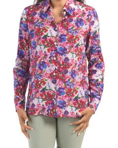 Escada Nicoli Bluse Seide Blumen (Größe 44 = US 14) - Bild 1 von 11