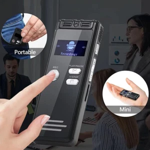 Digital Voice Activated Recorder Spy Dictaphone Audio MP3 Recording Device UK - Picture 1 of 11