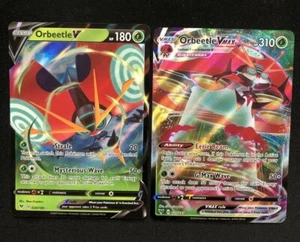 Tarjeta holográfica Pokemon TCG Vivid Voltage ORBEETLE V/VMAX 020-021/185 - Imagen 1 de 4