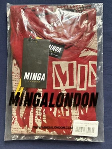 Minga London – Womens Veronic Red & Black Graphic Top - Sz M - Picture 1 of 4