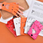 Five Finger Pu Leather Gloves Ladies Driving Show Pole Dance Mittens Gloves ZF