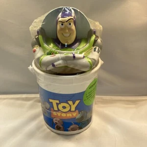 Toy Story Buzz Lightyear Badeset Luftpolsterbad, Seifen, Schwämme, Eimer (1995) NEU! - Bild 1 von 5