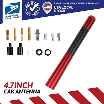 12cm Short Red Antenna Mast Radio AM/FM For Nissan 350Z 2003-2009 Accessories - Image 1 of 4